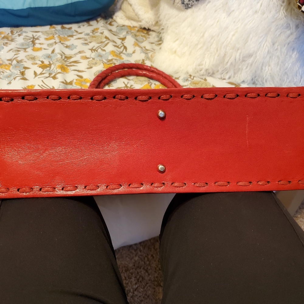 LEATHER mexican tote LARGE - Picture 4 of 6